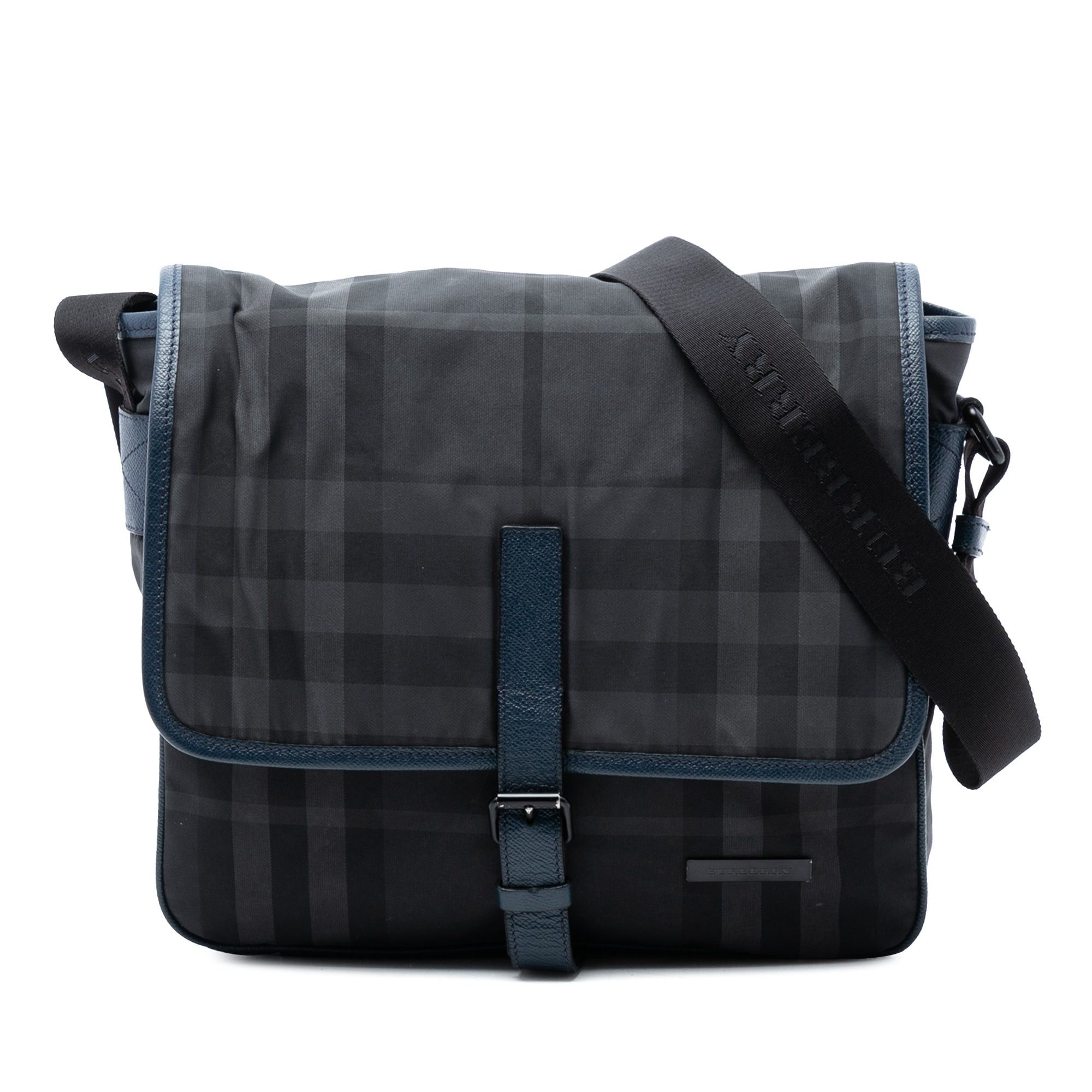 Burberry Smoke Check Nylon Messenger Bag Size ONE SIZE - 1 Thumbnail