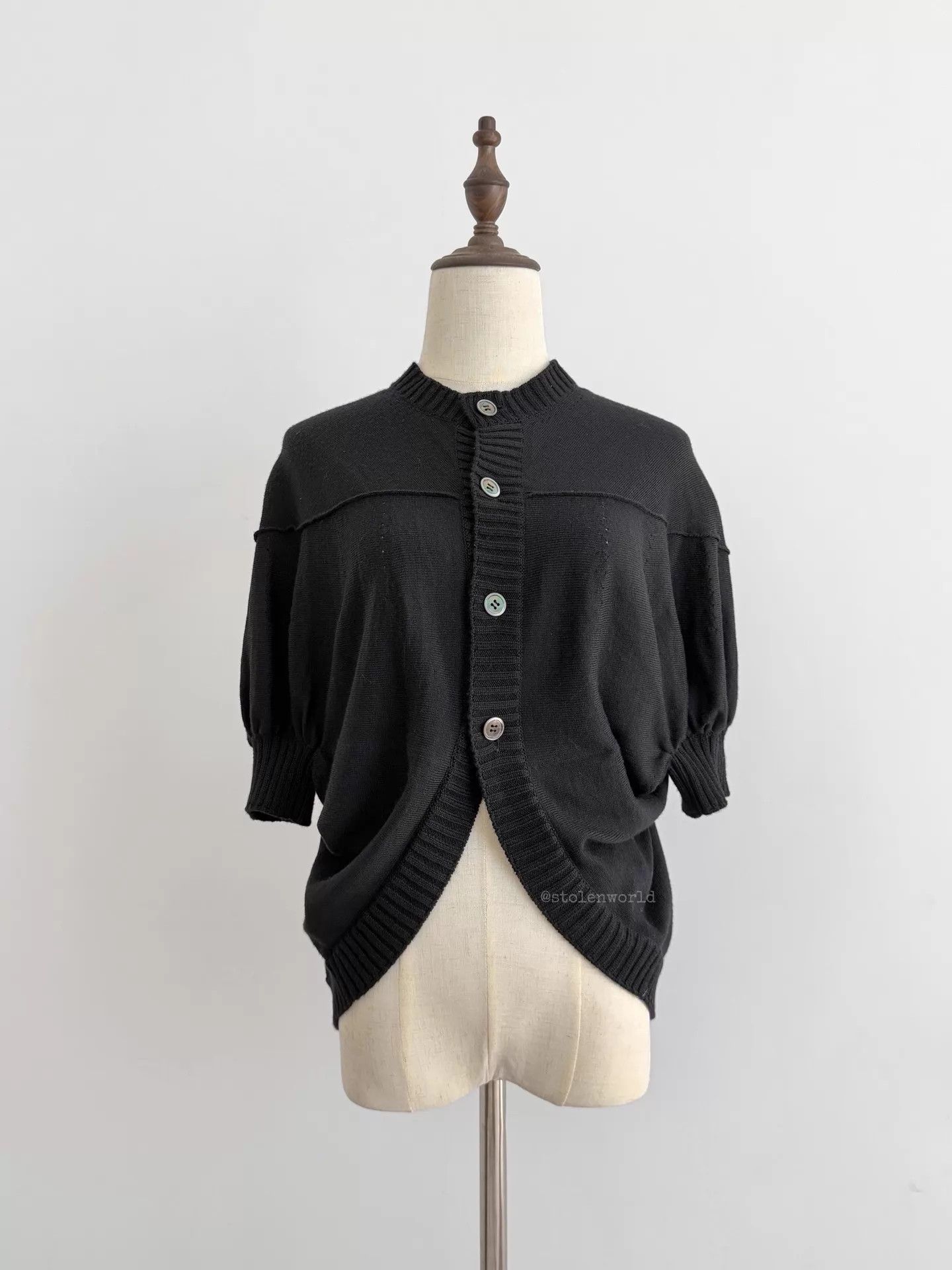Comme des Garcons Comme des Garçons Cocoon Balloon Wool Cardigan Size ONE SIZE - 1 Thumbnail
