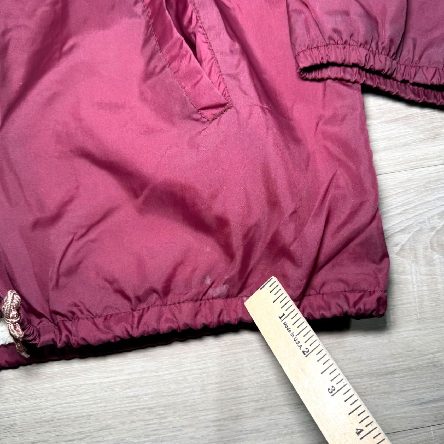 Sears VINTAGE Sears Barn Coat Jacket Mens Size Large Tall Maroon Lined Nylon 1970s Size US L / EU 52-54 / 3 - 6 Thumbnail