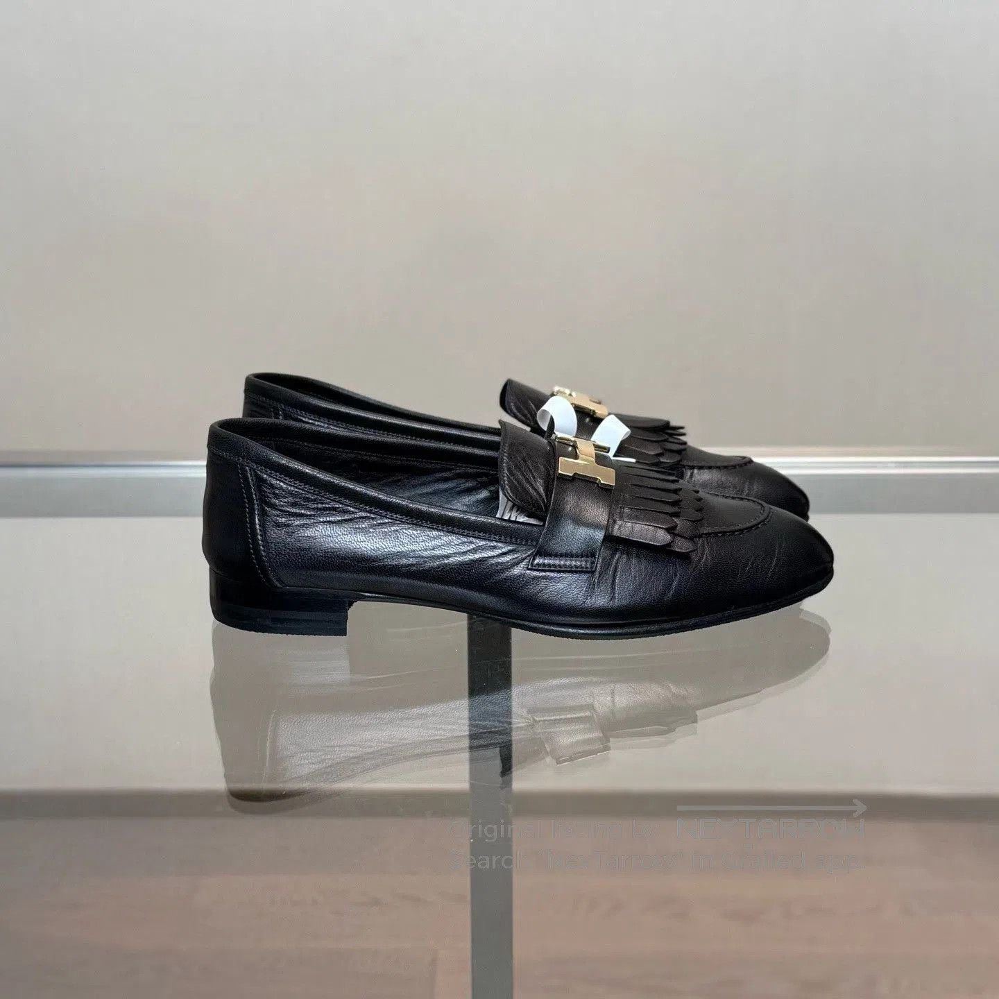 Hermes Hermes Black H. Size US 7.5 / IT 37.5 - 3 Thumbnail