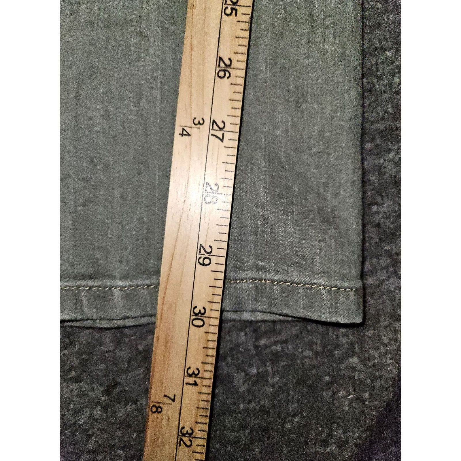 Ralph Lauren LRL Jeans Women's Straight Leg Mid Rise Gray Logo 14 Regular Denim Pants City PreppyMens? No, Women. Size 36" / US 14 / IT 50 - 5 Thumbnail