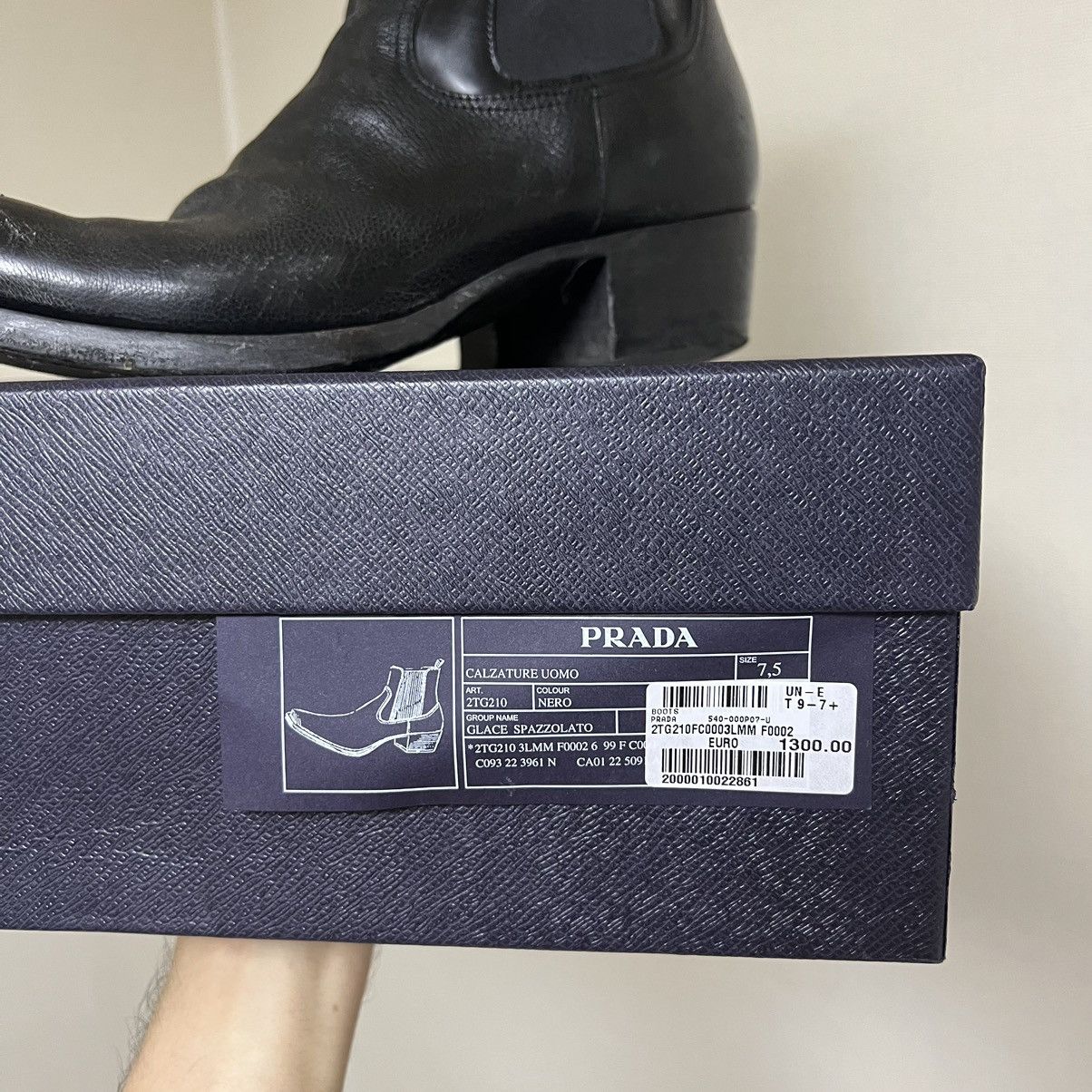 Prada PRADA 23SS Turn-Up Toe Cowboy Boots | Grailed