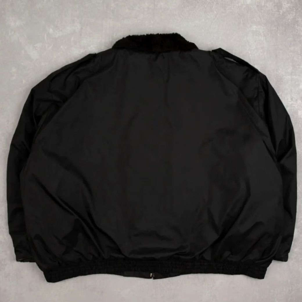 Vintage VINTAGE Sherpa Collared Full Zip Bomber Jacket 3XL Men's Black Workwear Size US XXL / EU 58 / 5 - 2 Thumbnail