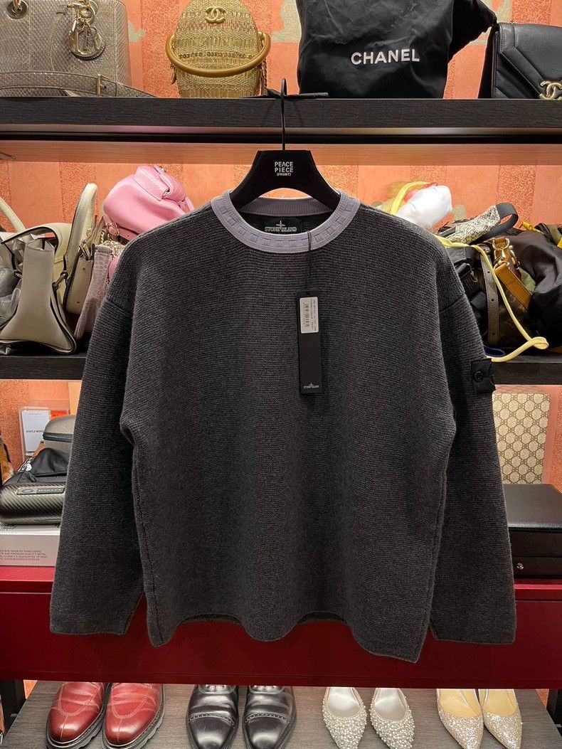 Stone Island Black Knit Sweater