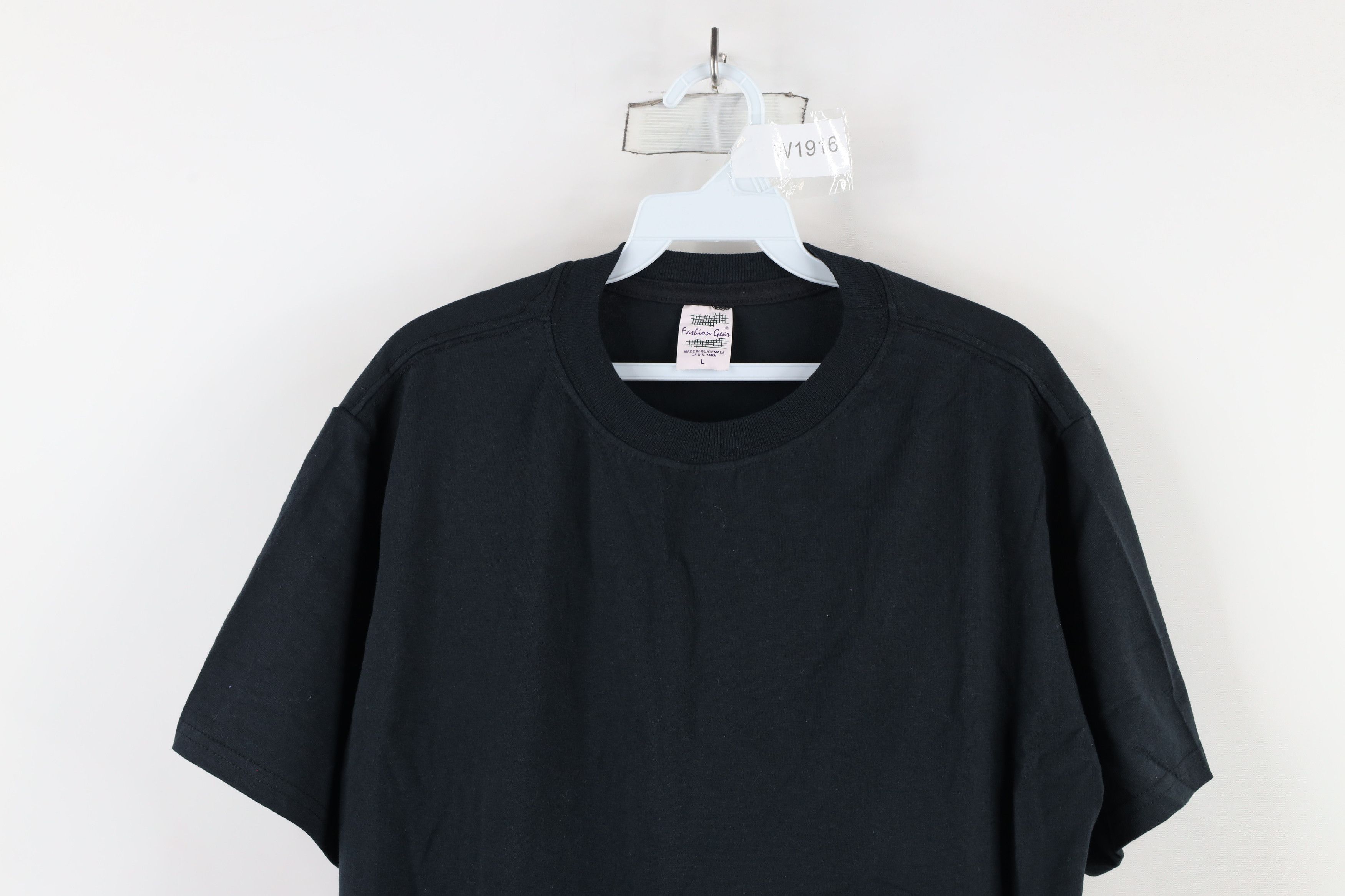Vintage Vintage 90s Streetwear Short Sleeve T-Shirt Black Cotton Size US L / EU 52-54 / 3 - 2 Thumbnail