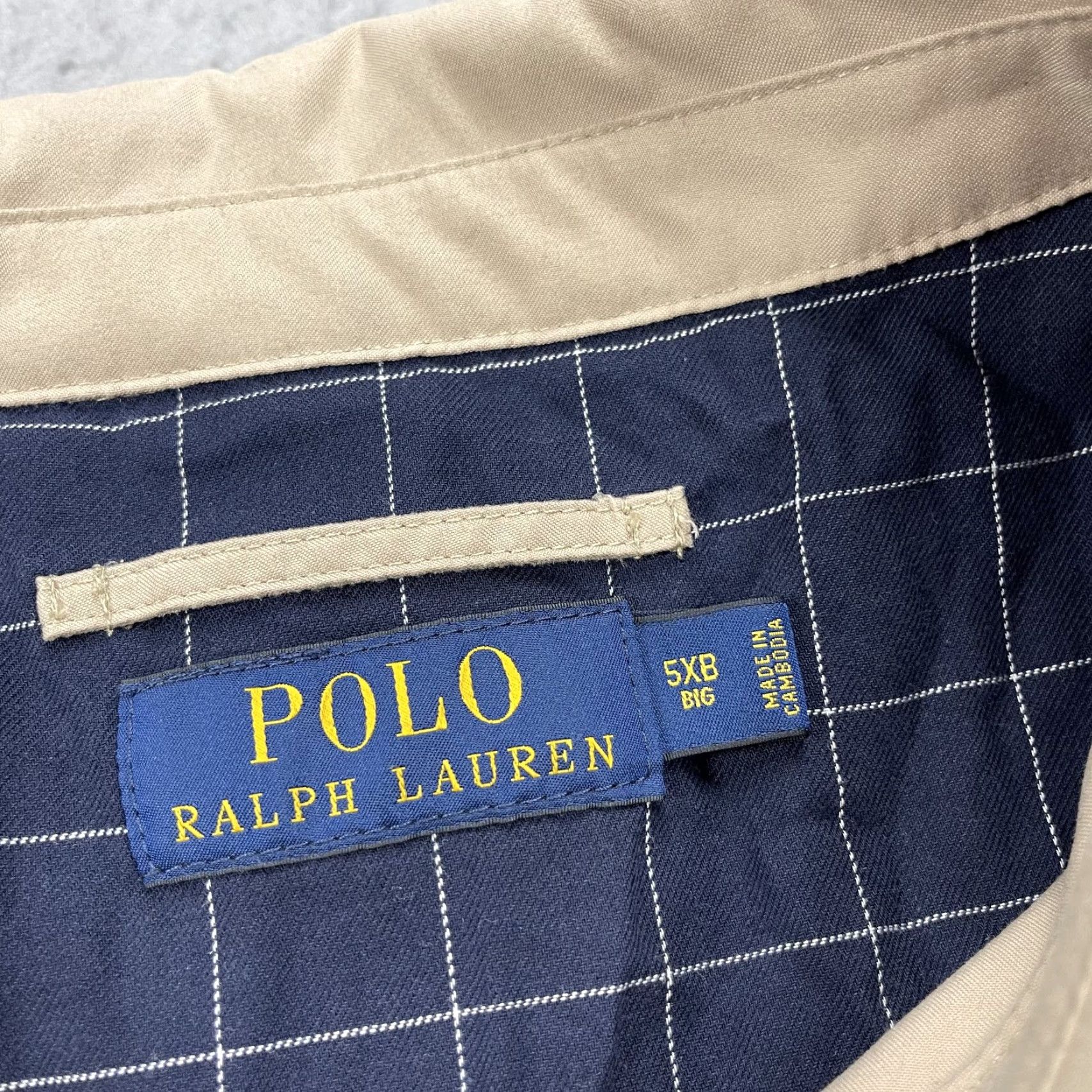 Polo Ralph Lauren VINTAGE Polo Ralph Lauren Jacket Mens 5XB Big Beige Lined Bomber Pony Full Zip Classic Size US XXL / EU 58 / 5 - 5 Thumbnail