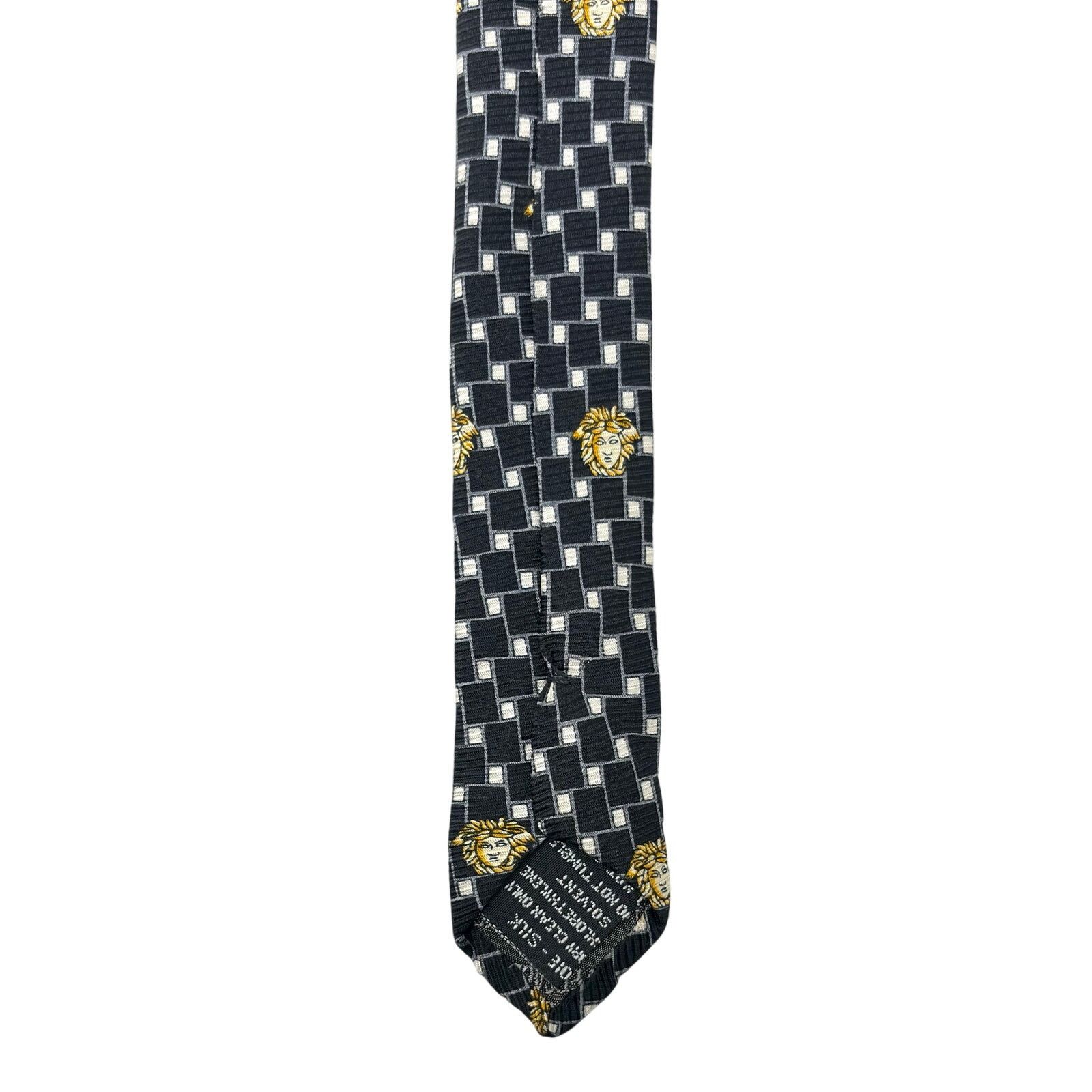 Versace Versace Vintage Medusa Tie Size ONE SIZE - 9 Thumbnail
