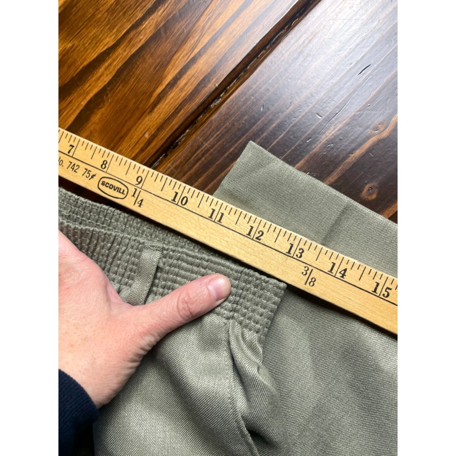 Vintage **TanJay Women's Size 10 Greenish Tan Pleated Pull-On Pants** User: **Greenish Tan TanJay Women's Size 10 Pull-On Pants** Size 26" / US 2 / IT 38 - 3 Thumbnail