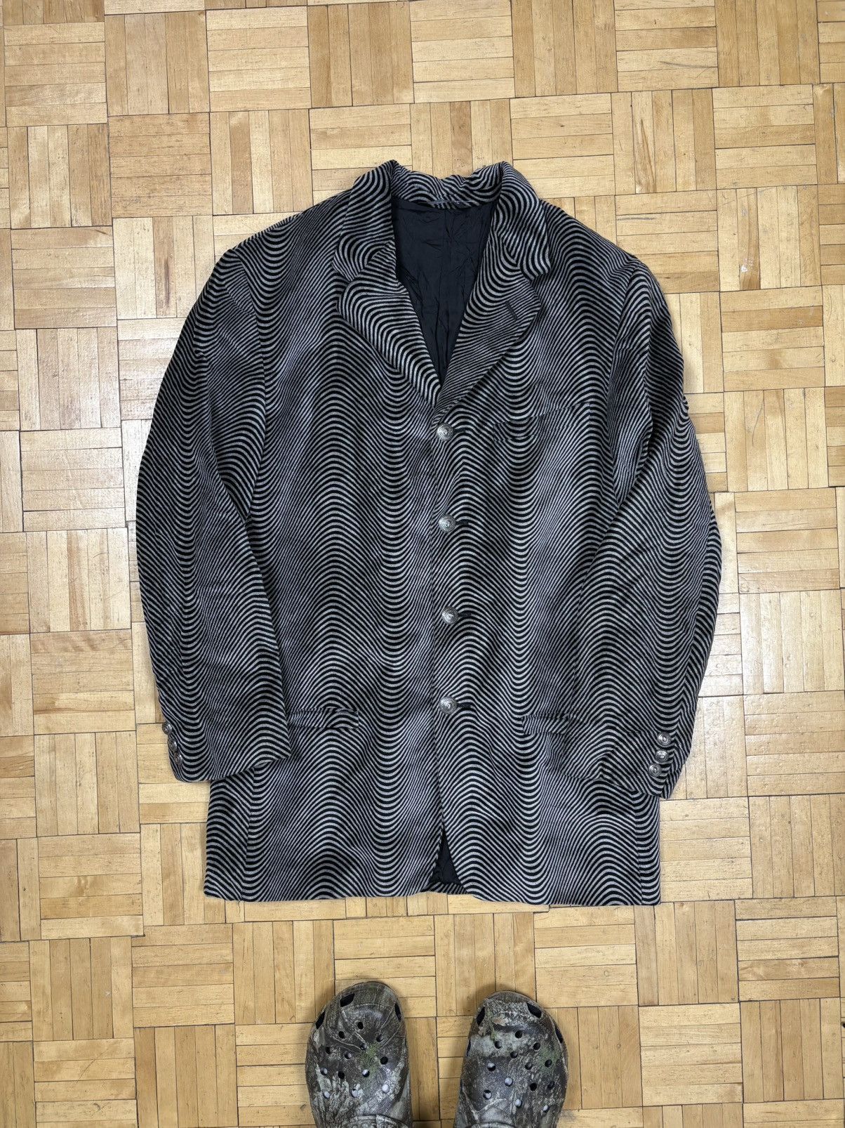 vintage 90s Versus by Gianni Versace velour blazer jacket