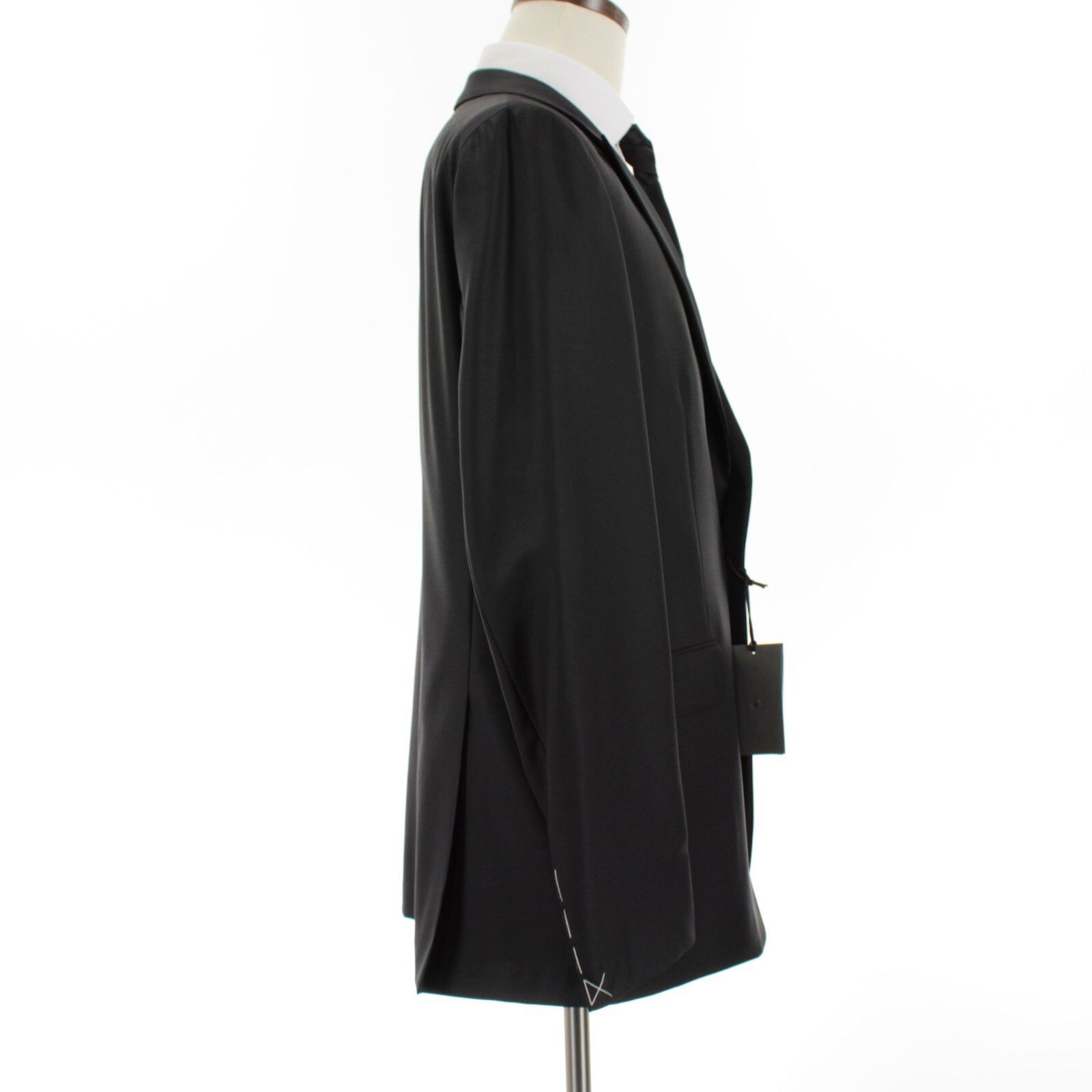 Boglioli Boglioli NWT Wool Two Piece Tuxedo Satin Peak Lapel Size 56R Size 46R - 5 Thumbnail