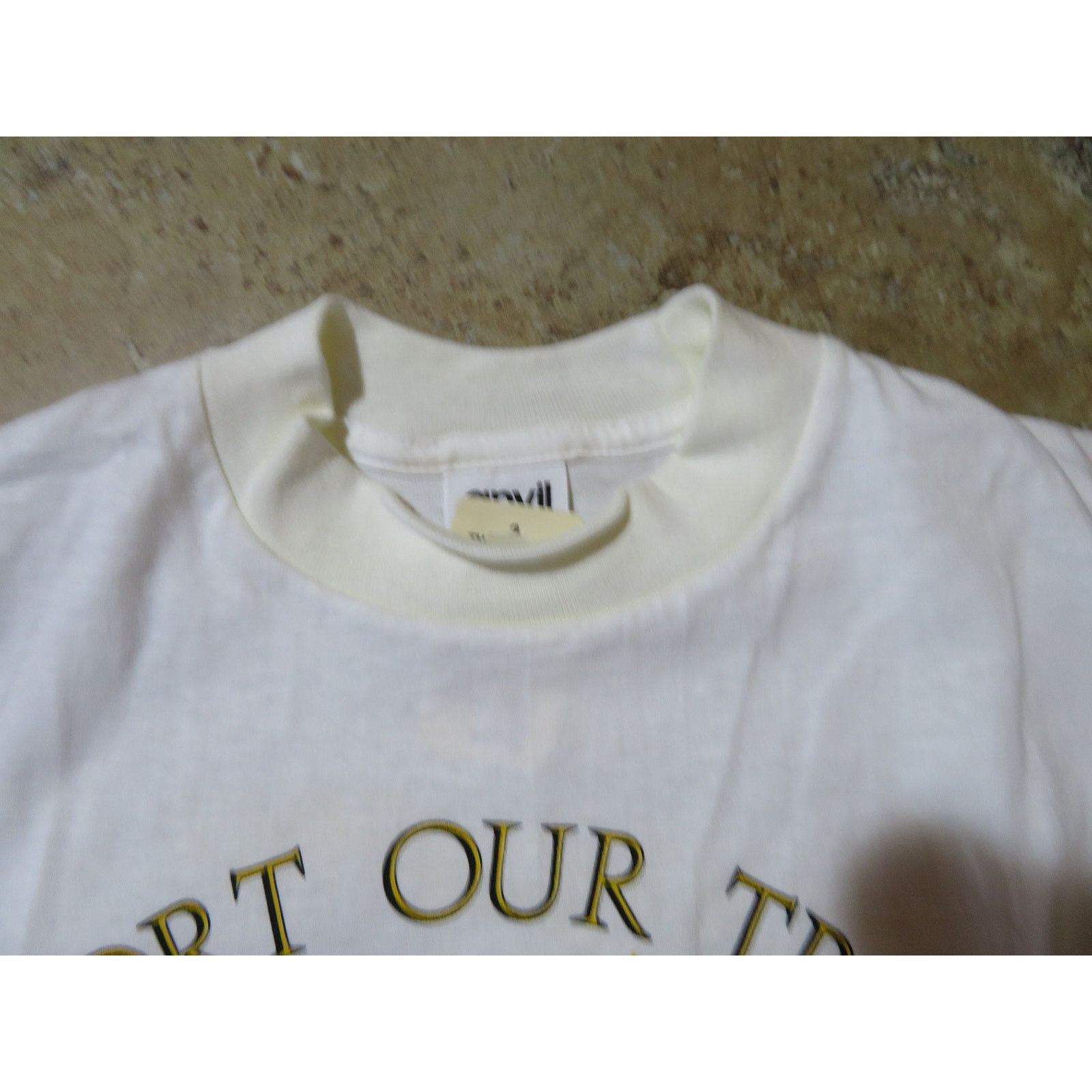 Anvil Vintage Desert Storm 1991 White T-Shirt Anvil Youth Sz Lg Size US S / EU 44-46 / 1 - 4 Thumbnail