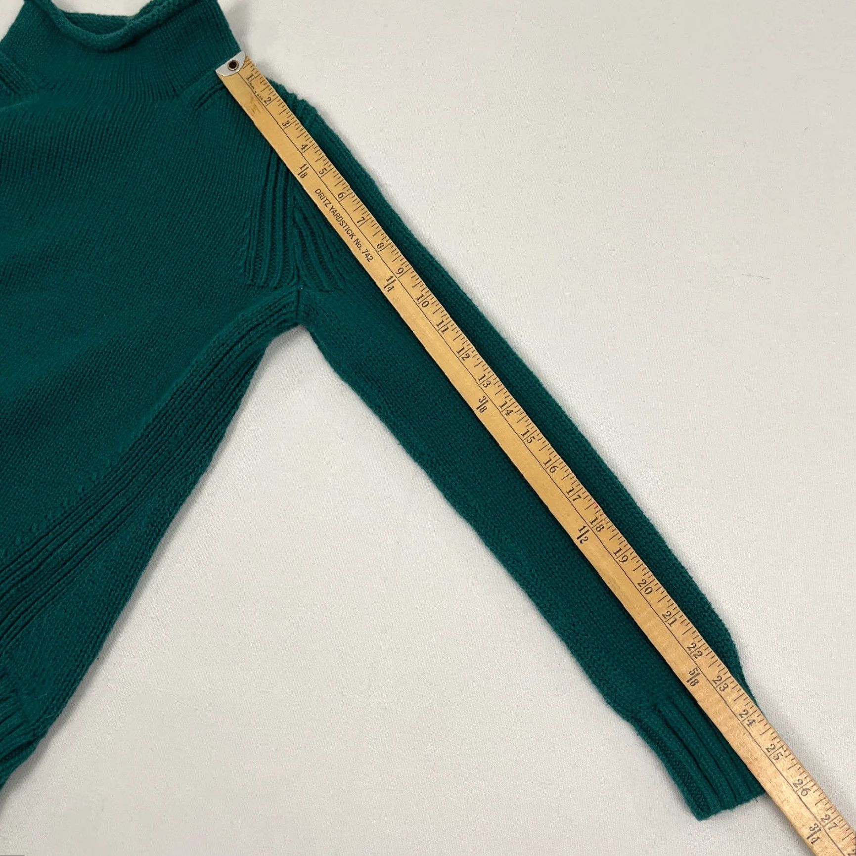J.Crew VINTAGE J.CREW Sweater Crew Neck Oarsman Knit Green Womens XS Pullover Regular Classic Preppy Retro Knit Style 100% Cotton Ribbed Academia K5924 Size XS / US 0-2 / IT 36-38 - 5 Thumbnail