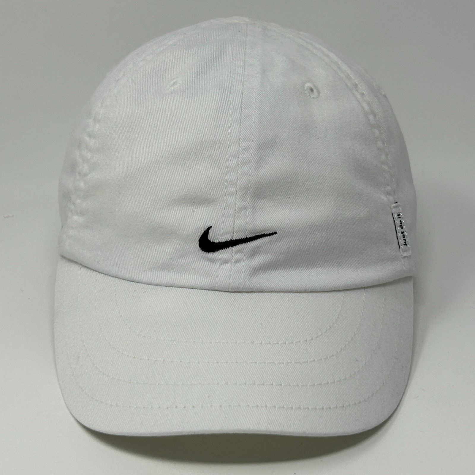 Nike Nike Center Swoosh Just Do It Dad Hat Cap White Logo Size ONE SIZE - 10 Thumbnail