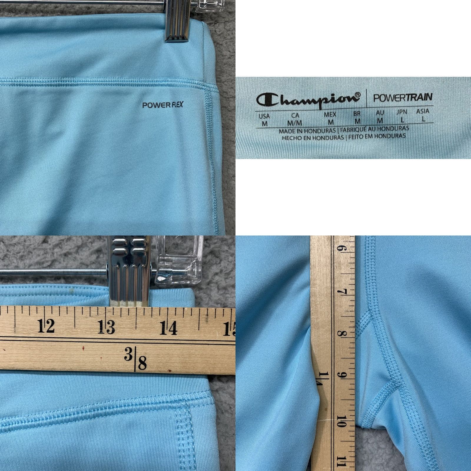 Champion Champion Women’s Power Train Flex Leggings Size M Mid-Calf Activewear Pants Aqua Size 32" / US 10 / IT 46 - 8 Thumbnail