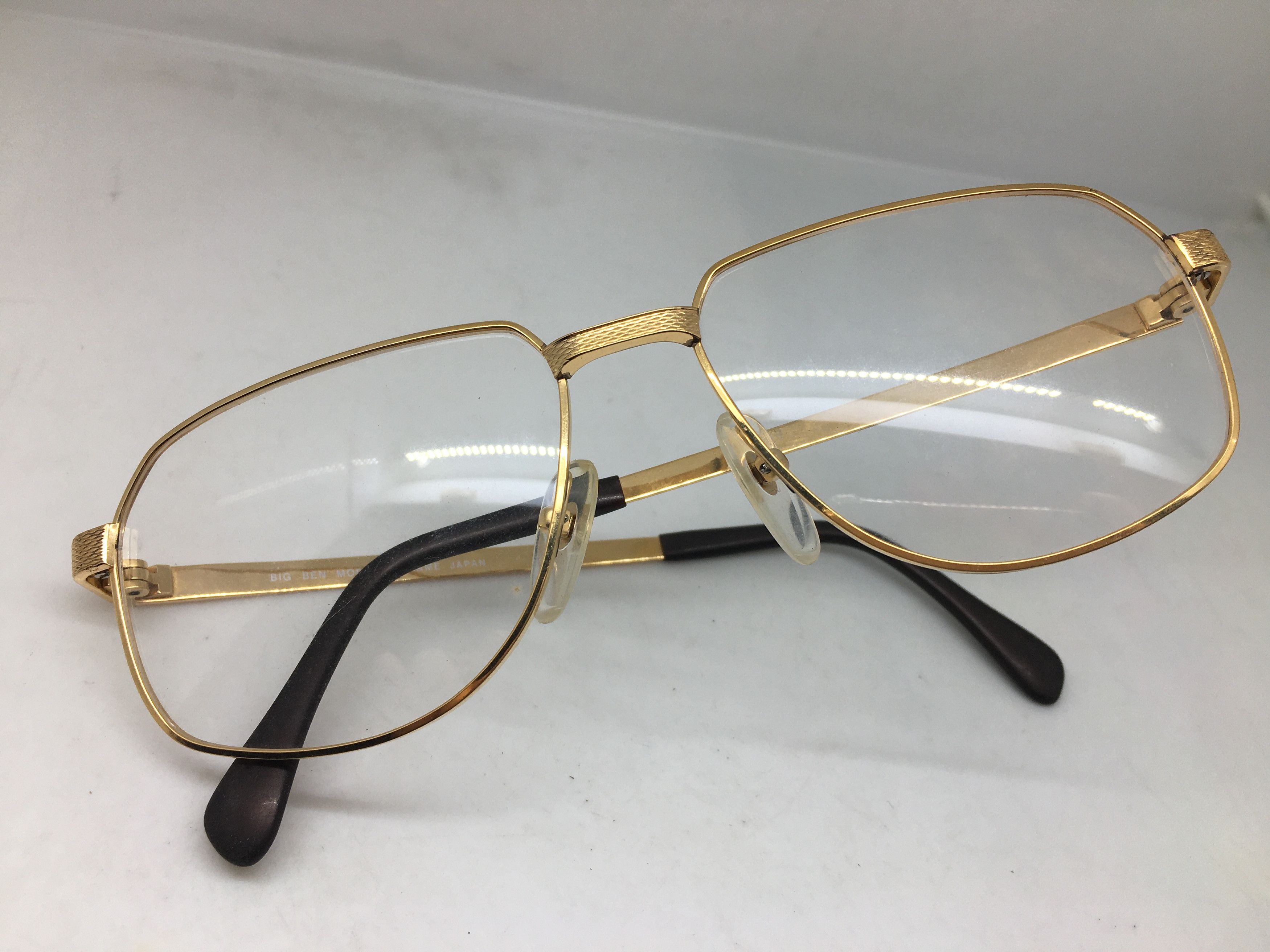 Vintage Vintage BIG BEN Gold Eyeglasses Frame Japan Size ONE SIZE - 6 Thumbnail
