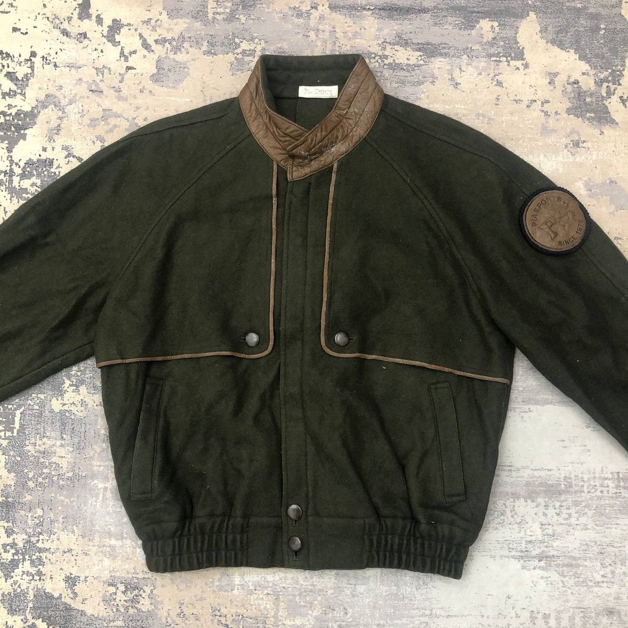 Japanese Brand × Vintage Y691. PIA SPORTS WOOL BOMBER JACKET Size US L / EU 52-54 / 3 - 1 Thumbnail