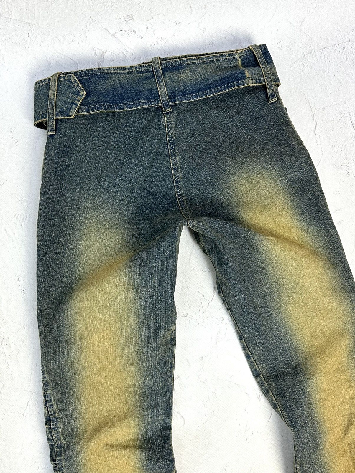 Beauty Beast × If Six Was Nine × Vintage Vintage Washed Pleated Belted Jeans Size 28" / US 6 / IT 42 - 9 Thumbnail