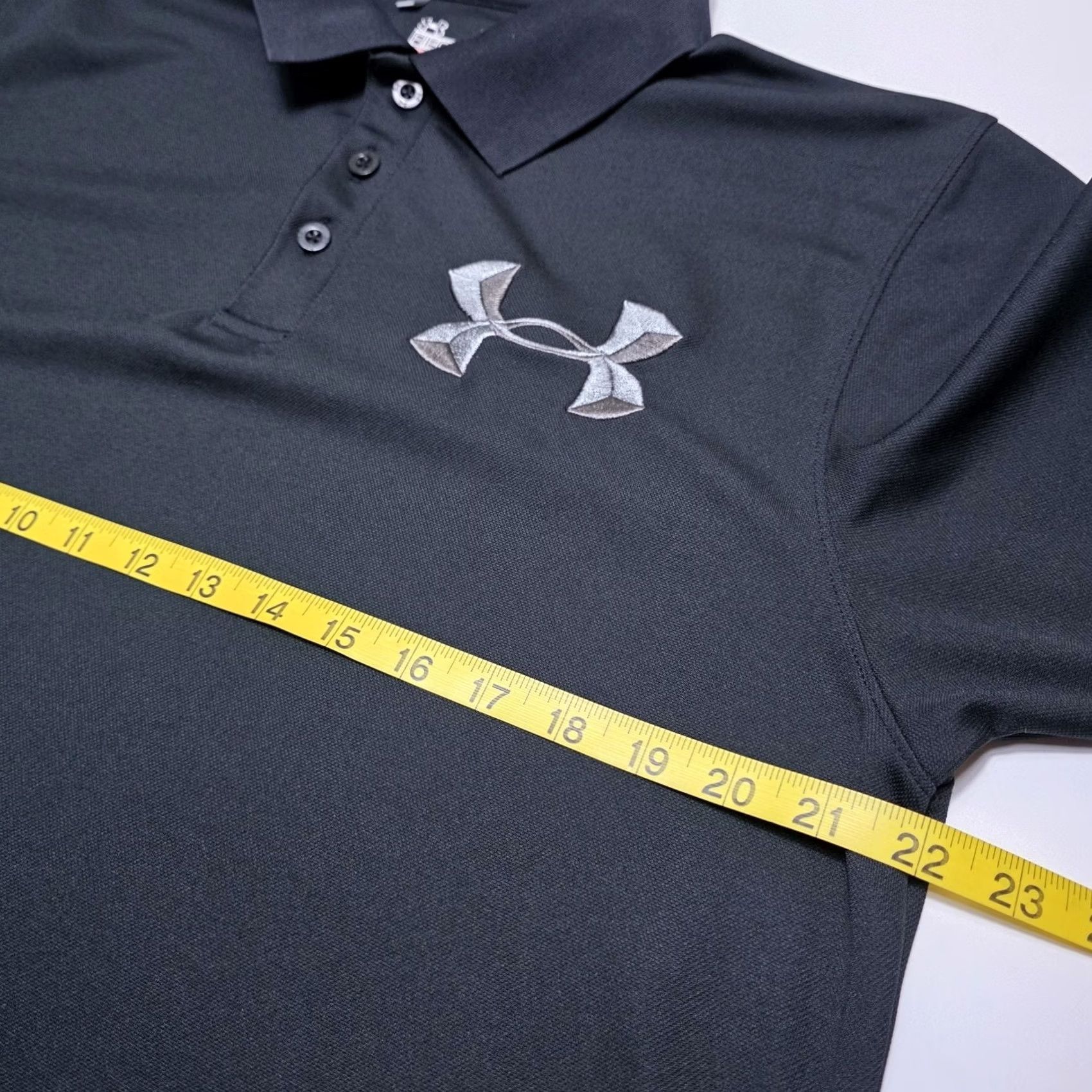 Under Armour Under Armour Black Heatgear Polo Golf Performance Shirt Men's L Regular Size US L / EU 52-54 / 3 - 5 Thumbnail