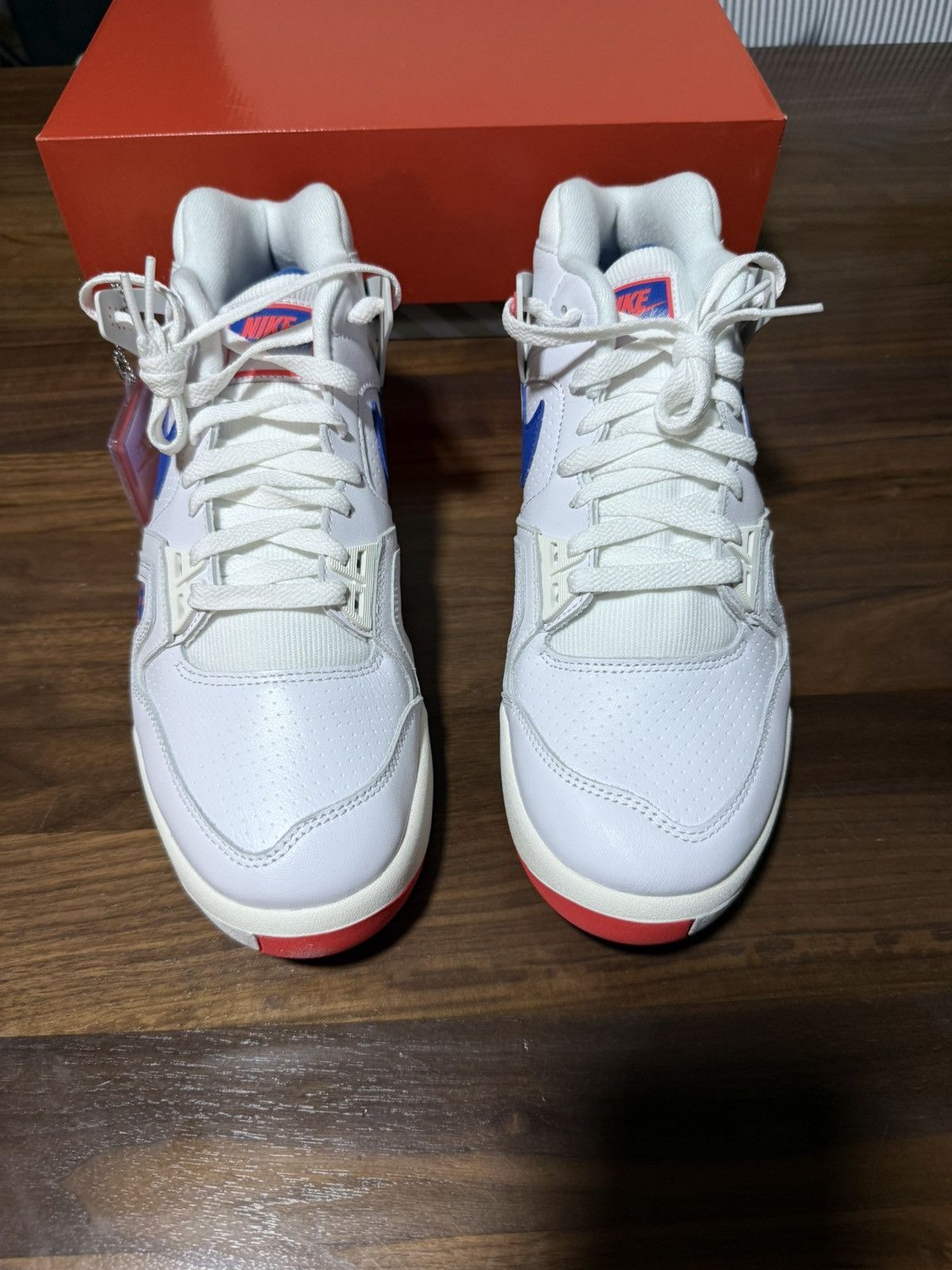 Nike Nike Air Tech Challenge 2 Pixel Court White/Crimson/Blue 11 Size US 11 / EU 44 - 4 Thumbnail