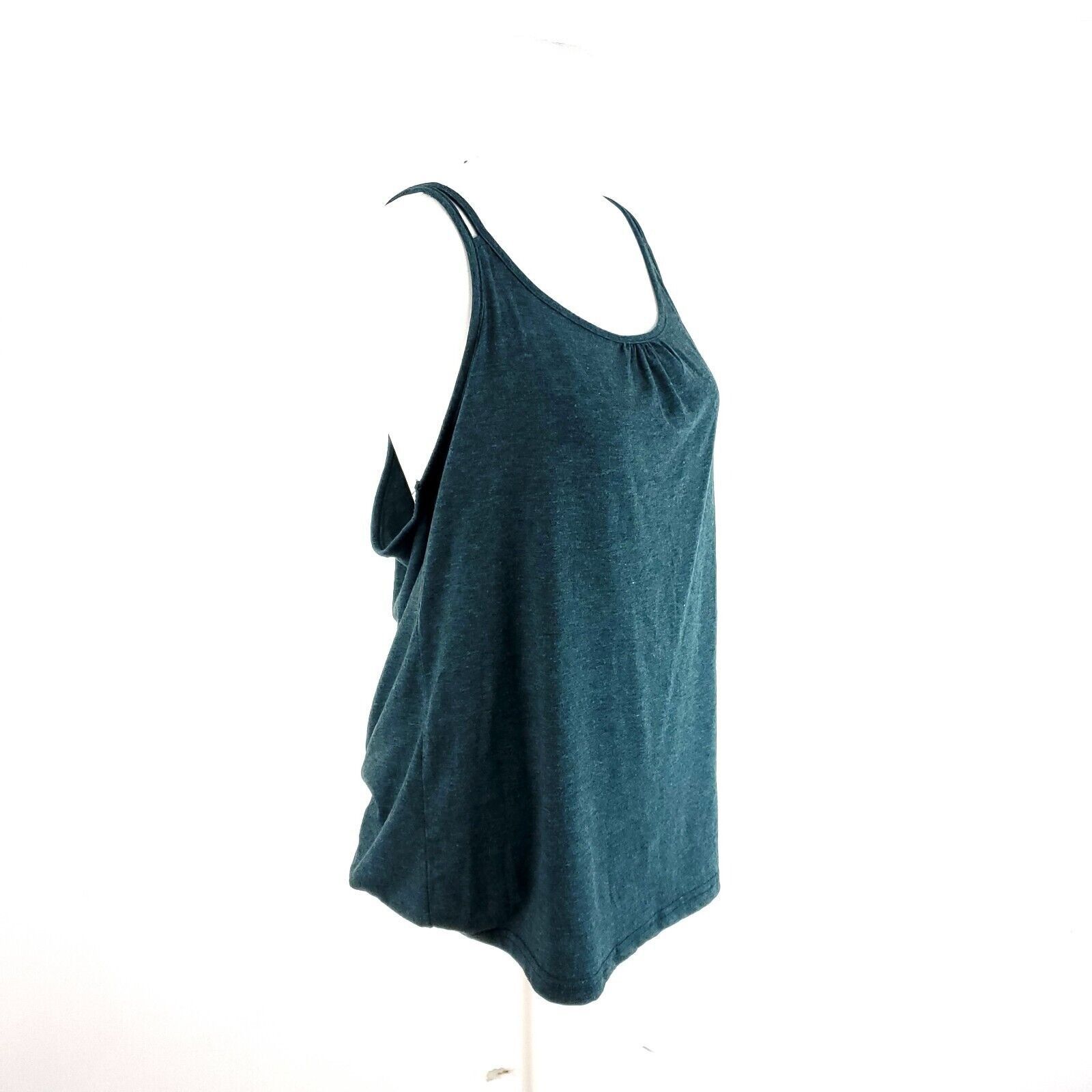 Designer Hibelle Large Green Tank Top Round Neck Size L / US 10 / IT 46 - 3 Thumbnail