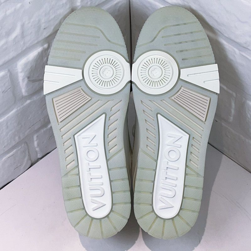 Louis Vuitton Louis Vuitton White Trainer Low-Top Fashion Sneakers -2508 Size US 8 / EU 41 - 4 Thumbnail