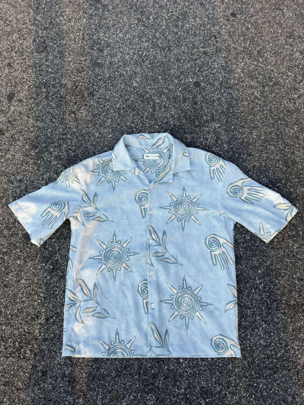 Zara Zara Printed Shirt Size US M / EU 48-50 / 2 - 1 Thumbnail