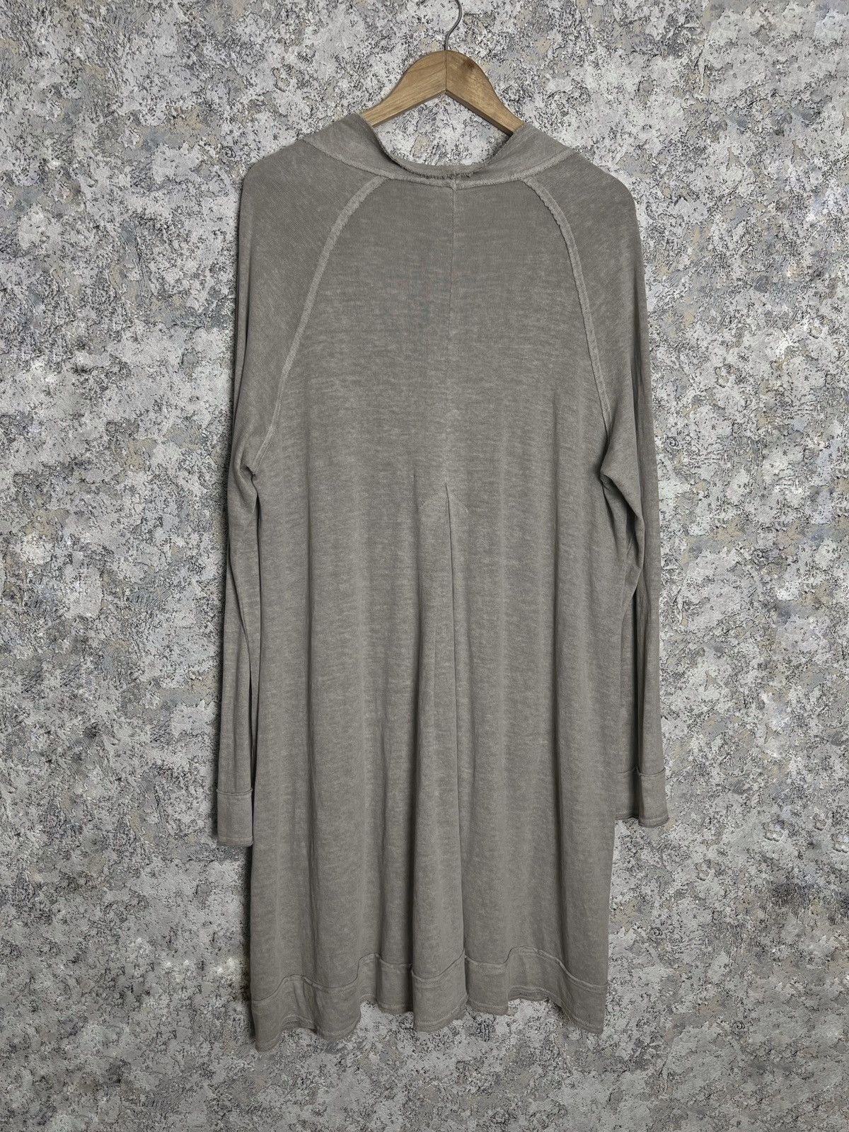 OSKA Oska Gray Long Sleeve Lagenlook Cape Cardigan Sweater Size L / US 10 / IT 46 - 4 Thumbnail