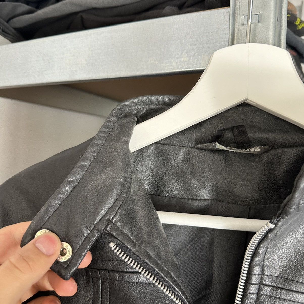 Vintage Leather biker Avant-Garde archive jacket Size M / US 6-8 / IT 42-44 - 6 Thumbnail