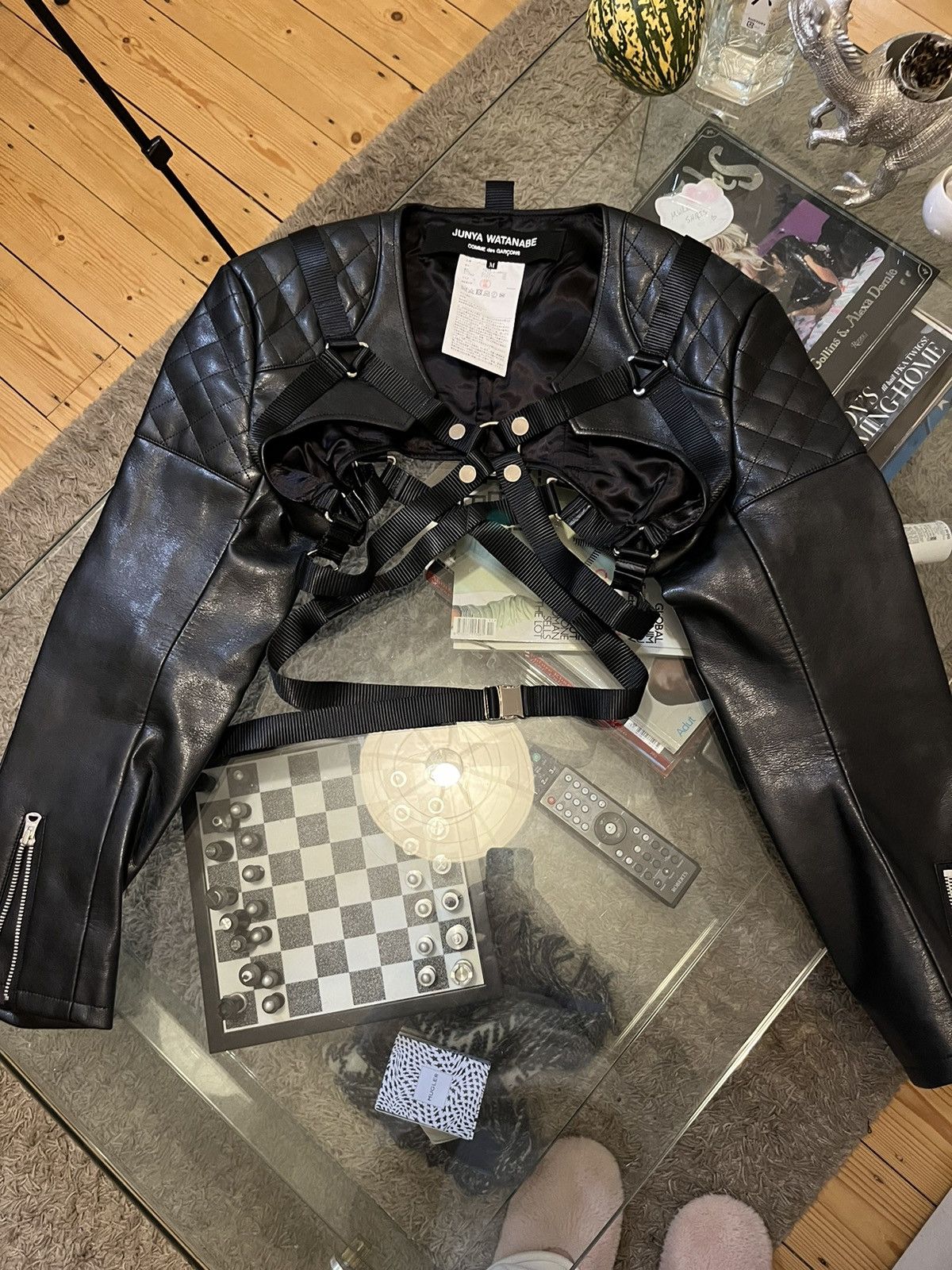 Comme des Garcons × Junya Watanabe CDG Junya Watanabe cropped leather jacket Size M / US 6-8 / IT 42-44 - 3 Thumbnail
