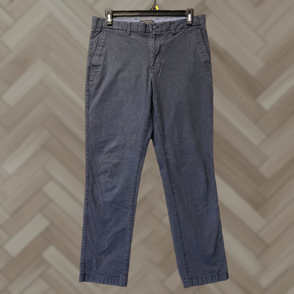 Banana Republic Banana Republic Men's Casual Pants Chino Dark Gray Aiden Fit 34x32 Skinny Modern 5-Pocket Belt Loops Flat Front Size US 34 / EU 50 - 1 Thumbnail