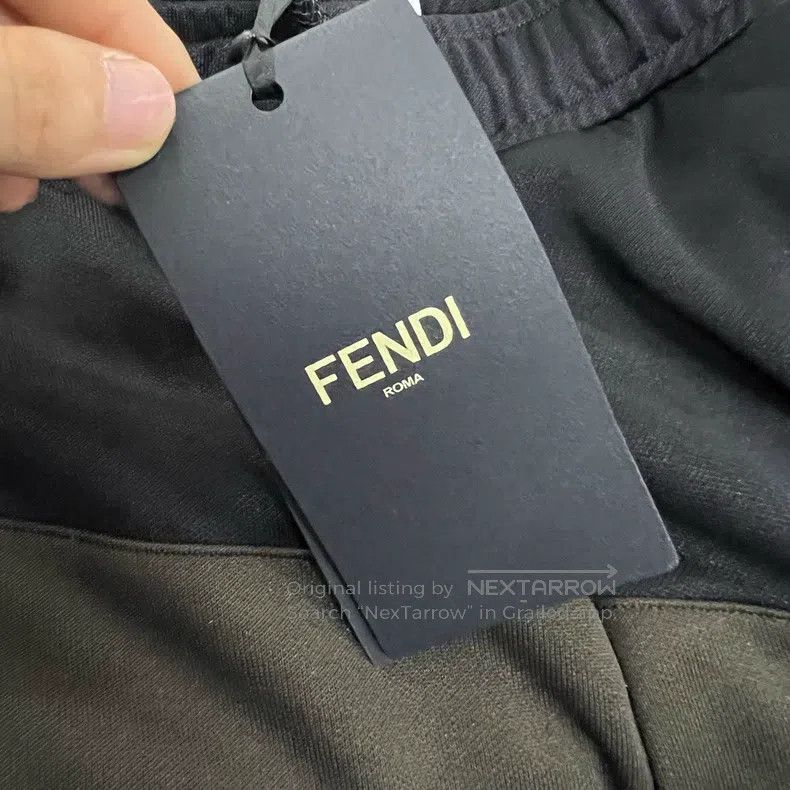 Fendi Fendi size L Double F stripe panel track pants Size US 27 - 5 Thumbnail