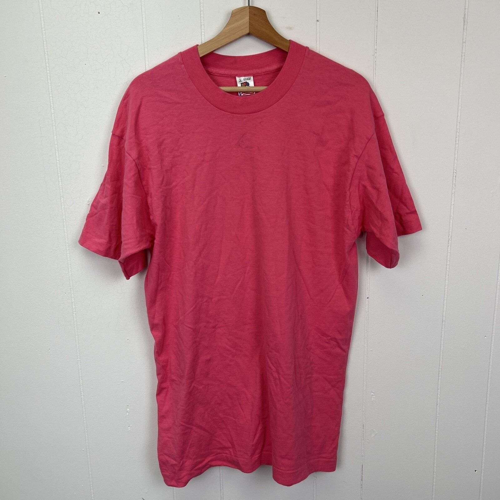 Fruit Of The Loom Fruit Of The Loom Vintage Pink Cotton t-Shirt Large Size US L / EU 52-54 / 3 - 1 Thumbnail