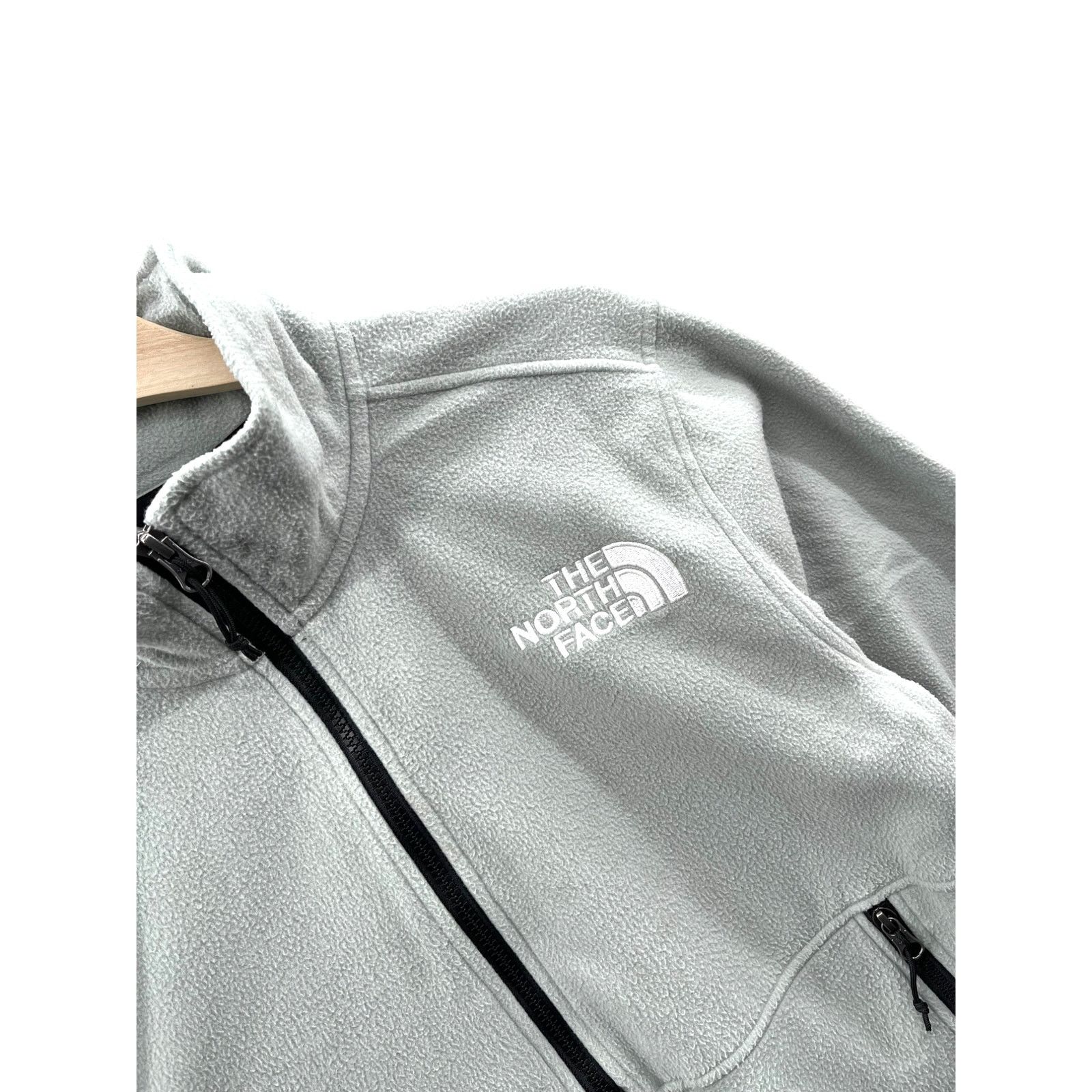 The North Face × Vintage The North Face Men's 1/4 Zip Pale Green Pullover Fleece Size US S / EU 44-46 / 1 - 4 Thumbnail
