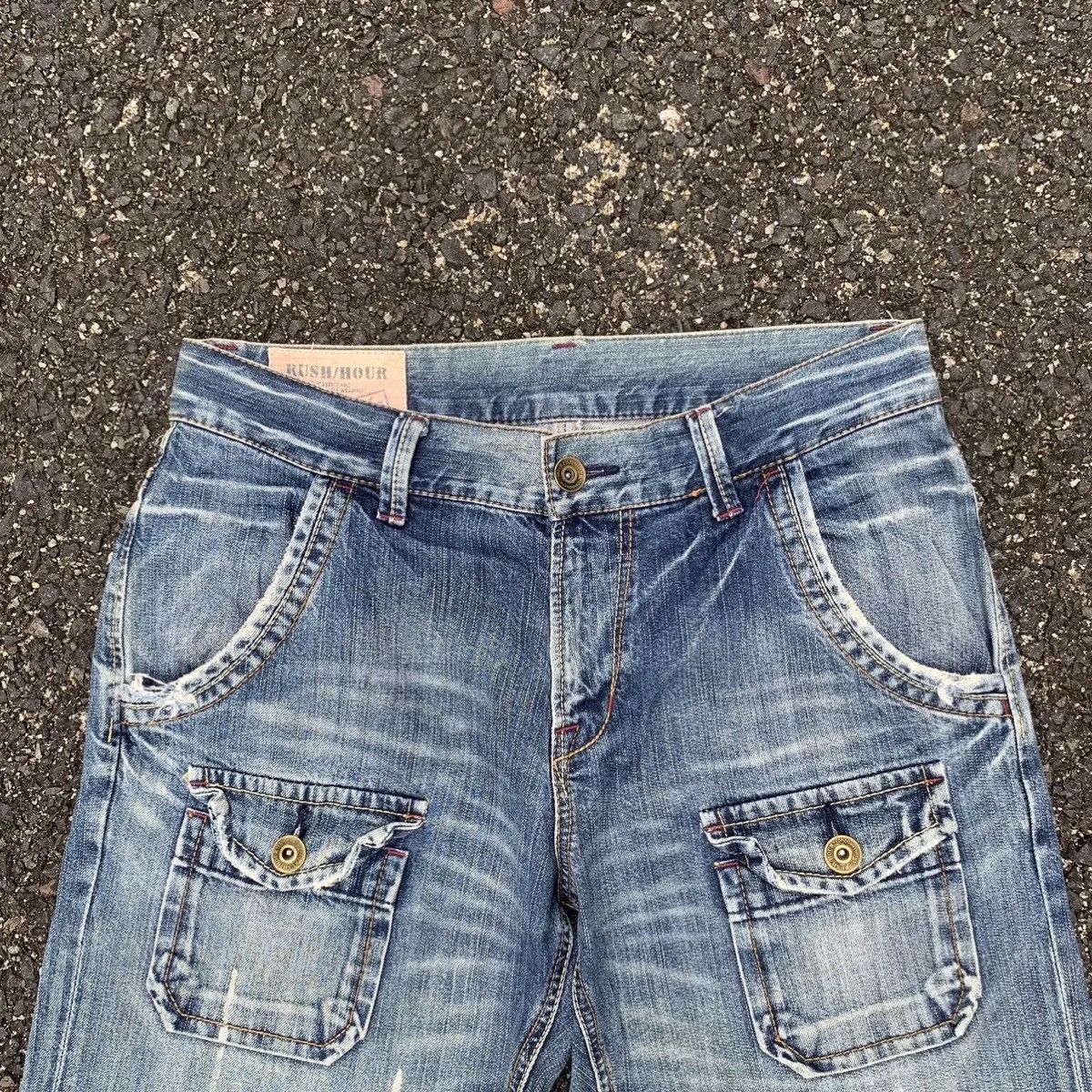 Japanese Brand RUSH HOUR Jeans 34x30 Bush Pants Baggy Denim Pants Size US 34 / EU 50 - 2 Thumbnail