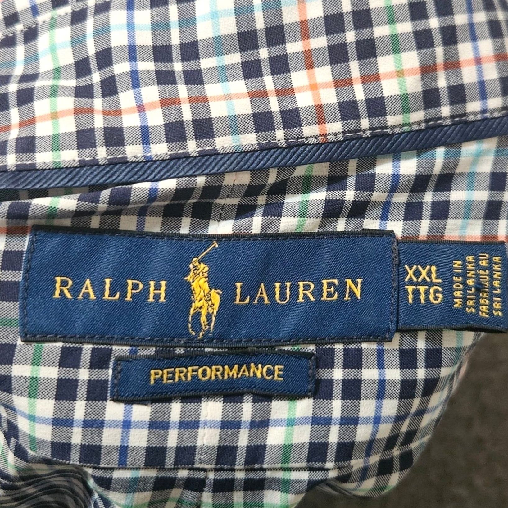 Ralph Lauren Ralph Lauren Shirt Mens 2XL Blue Gingham Performance Long Sleeve Button Down Size US XXL / EU 58 / 5 - 4 Thumbnail