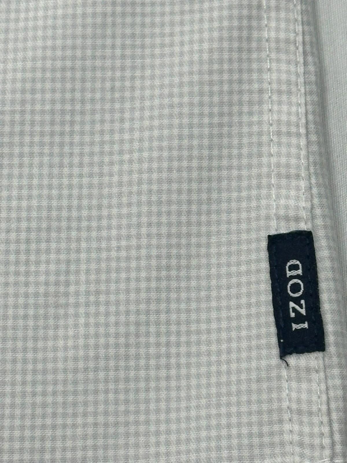 Izod Izod Cotton Blend Oxford Button Up Shirt Gray Men's Medium Size US M / EU 48-50 / 2 - 2 Thumbnail
