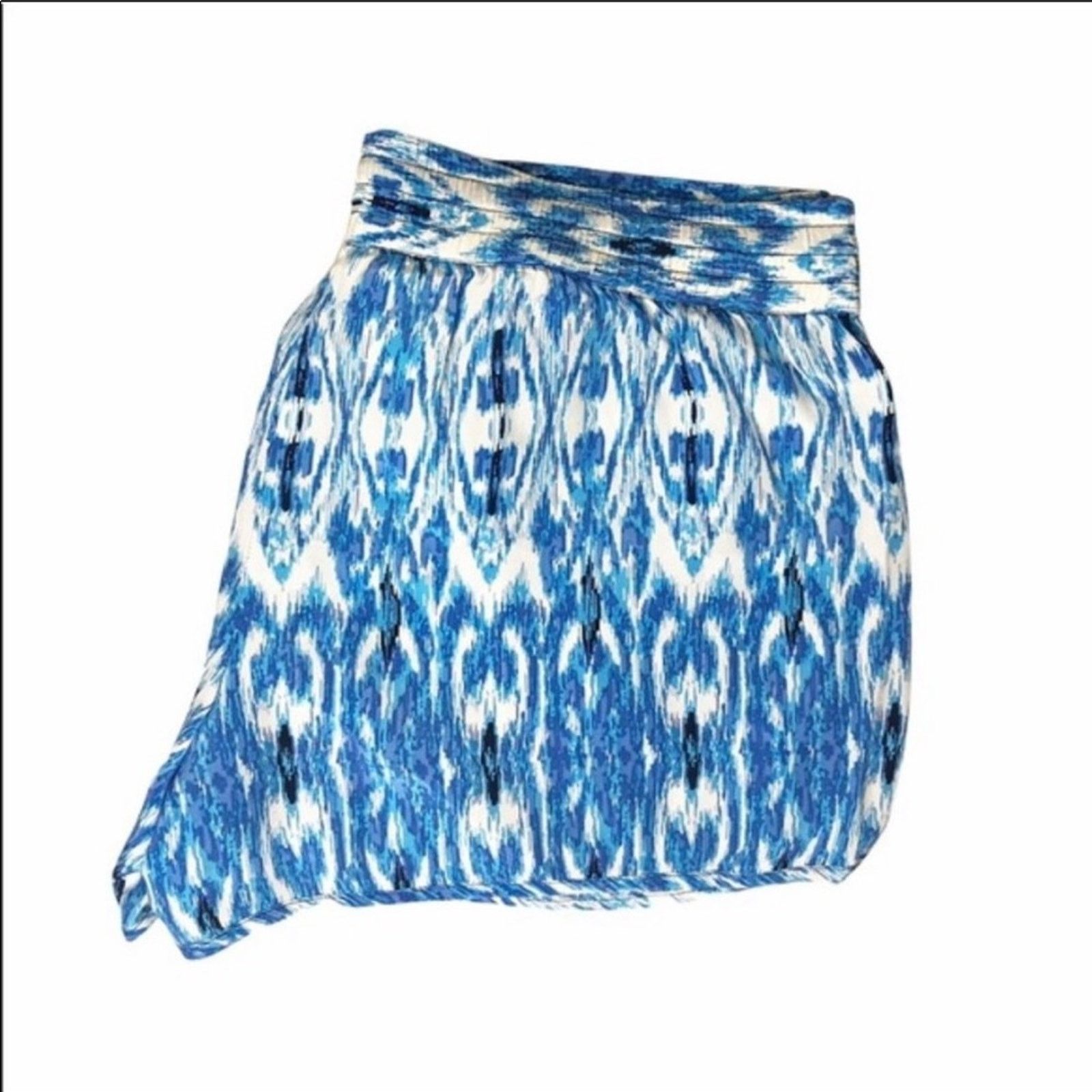 Joie JOIE Layana Printed Silk Drawstring Shorts Blue White Print Size 27" / US 4 / IT 40 - 7 Thumbnail
