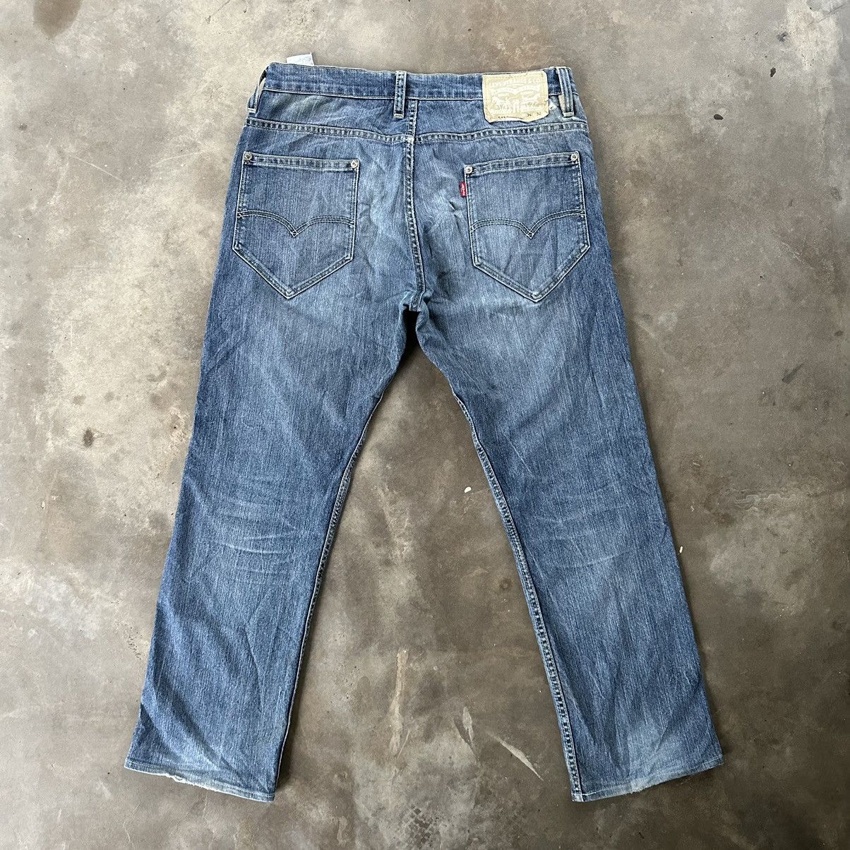 Levi's W35 Vintage Levi’s 513 Distressed Faded Denim Jean Pant Size US 35 - 10 Thumbnail