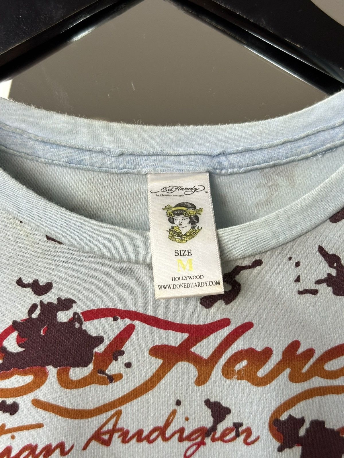 Ed Hardy Vintage Ed Hardy by Christian Audigier T-Shirt Big Logo Size M / US 6-8 / IT 42-44 - 4 Thumbnail