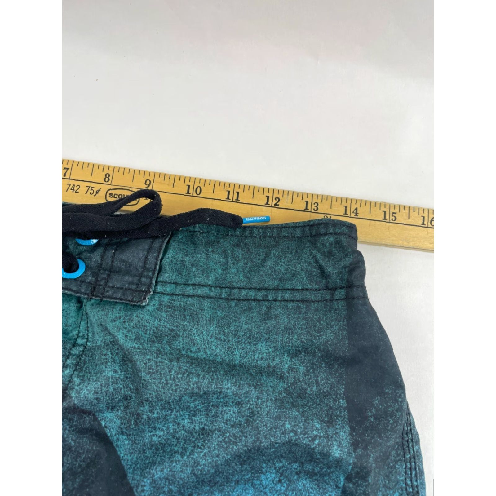 Speedo Speedo Shorts Men Bottom M Blue Green Lined Swim trunks Size US 31 - 5 Thumbnail