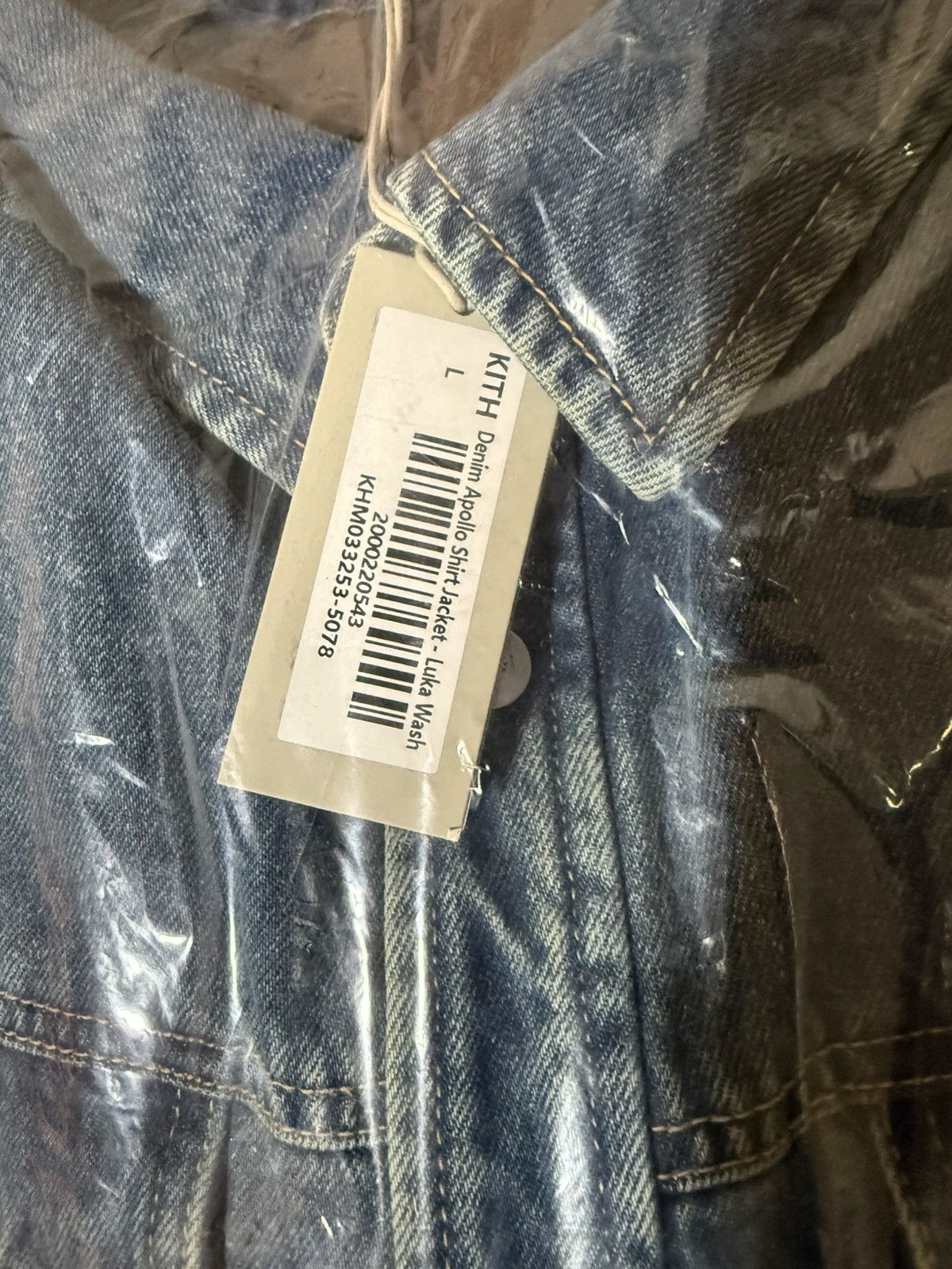 Kith Kith Denim Apollo Shirt Jacket Luka Wash Blue Size Large Size US L / EU 52-54 / 3 - 4 Thumbnail