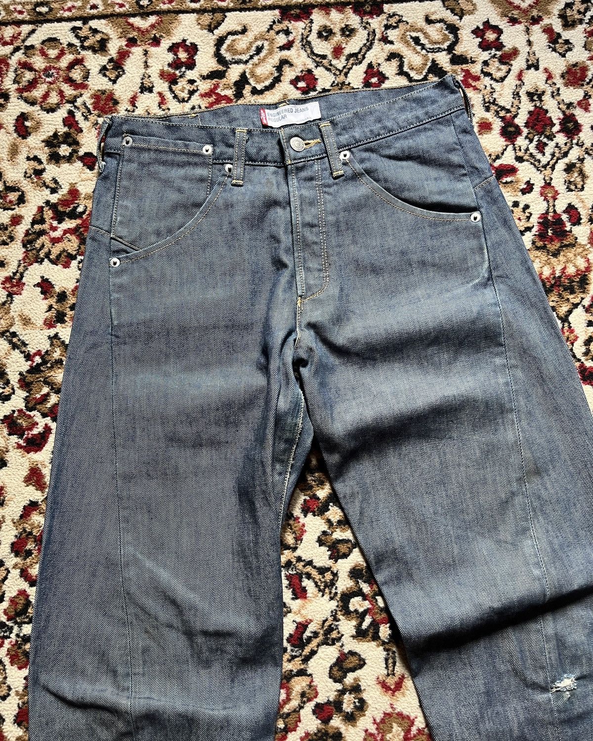 Levi's 2000’s Levi’s Engineered Raw Indigo Jeans Size US 30 / EU 46 - 6 Thumbnail
