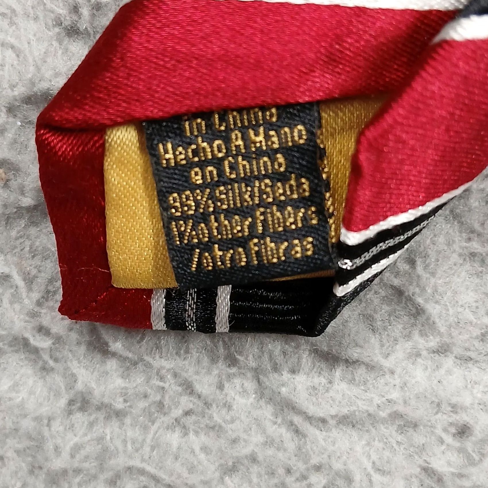 Vintage Donald J Trump Signature Collection Silk Tie Red Black Striped Necktie Size ONE SIZE - 5 Thumbnail