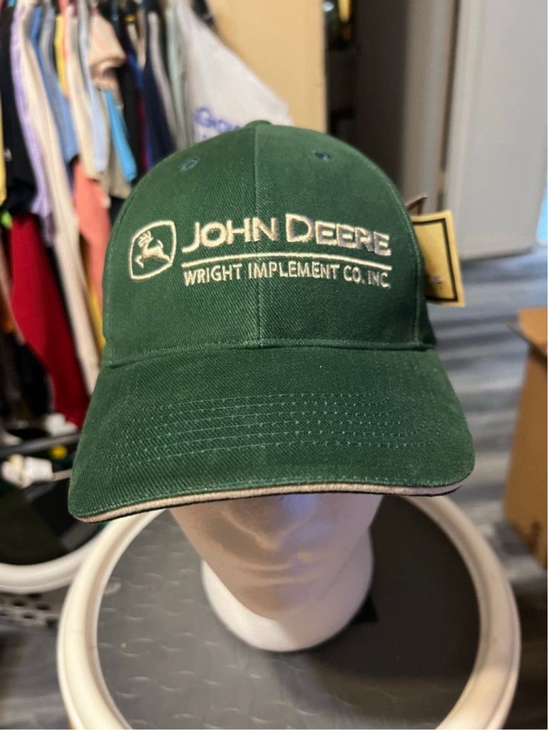 John Deere Men's John Deere Green & White Embroidered Baseball Hat Size ONE SIZE - 1 Thumbnail