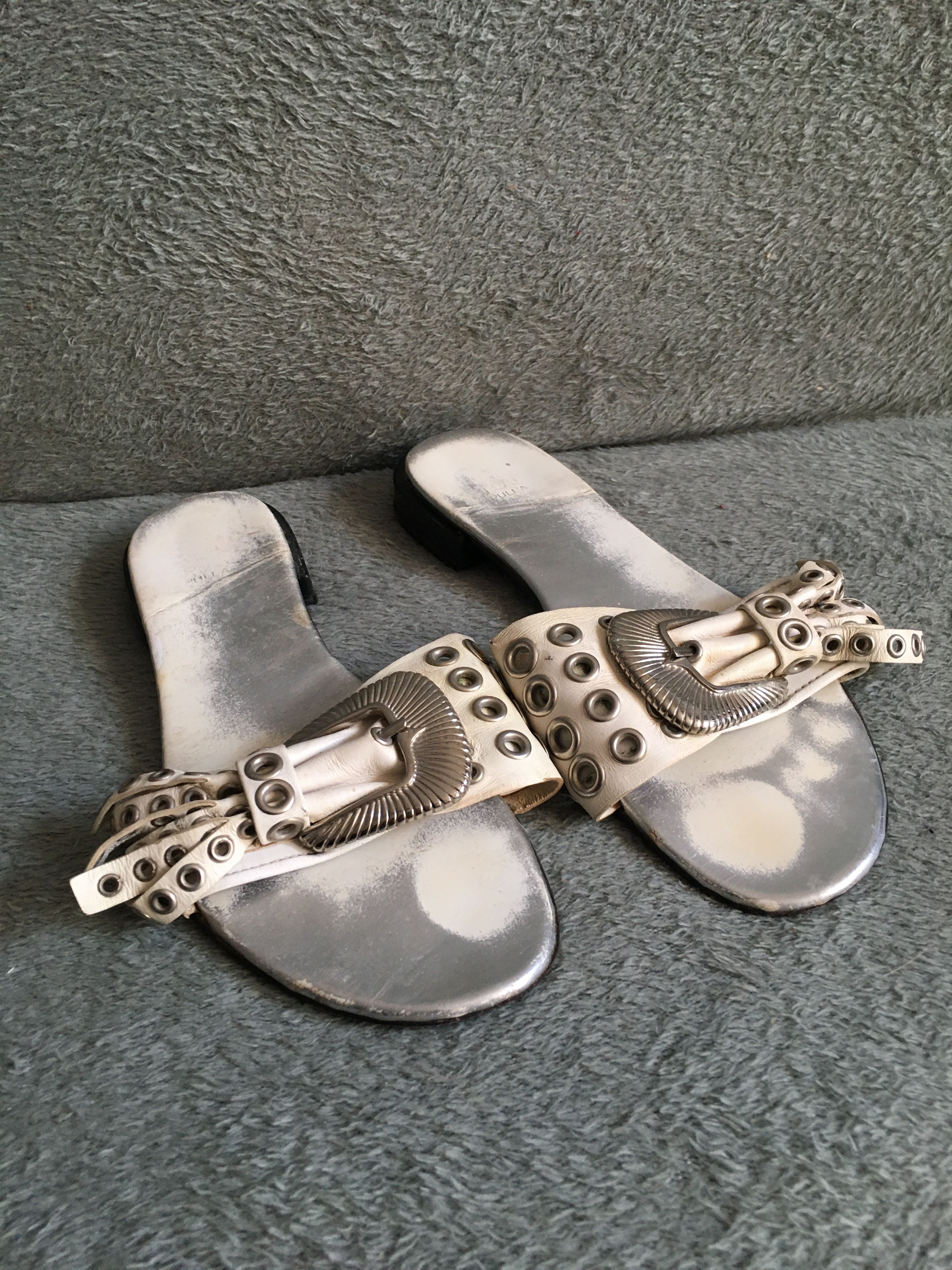 Toga Pulla Toga Pulla Leather Sandals Metal Studded EU 38 Size US 8 / IT 38 - 3 Thumbnail