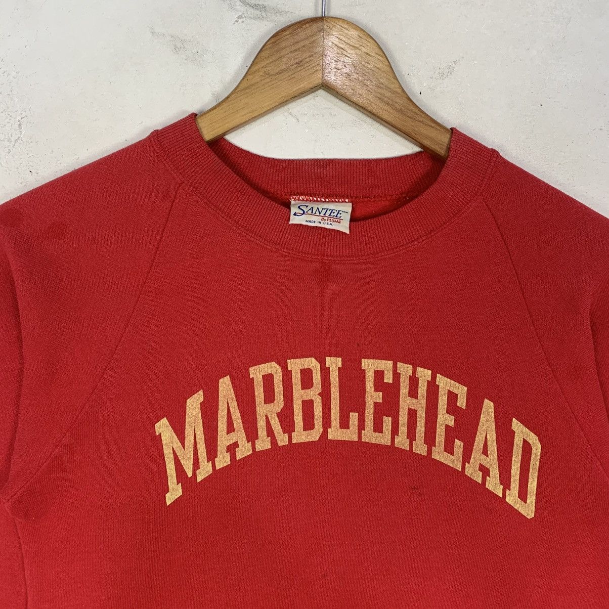 Vintage Vintage Santee Pluma Marblehead Gold Arch Logo Sweatshirt Size XS / US 0-2 / IT 36-38 - 2 Thumbnail