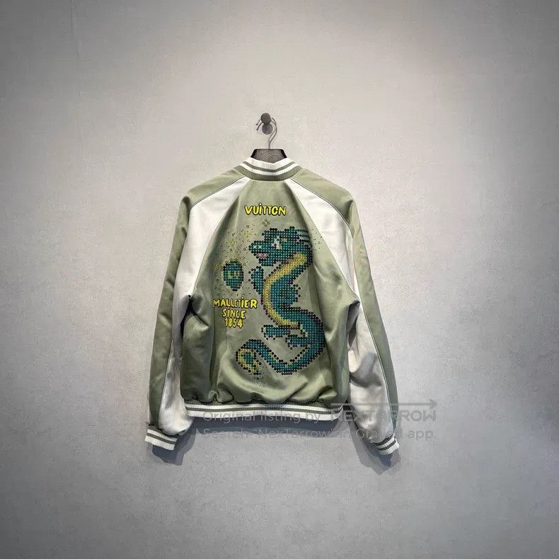 Louis Vuitton Louis Vuitton Cartoon dragon embroidered baseball jacket Size US M / EU 48-50 / 2 - 2 Thumbnail