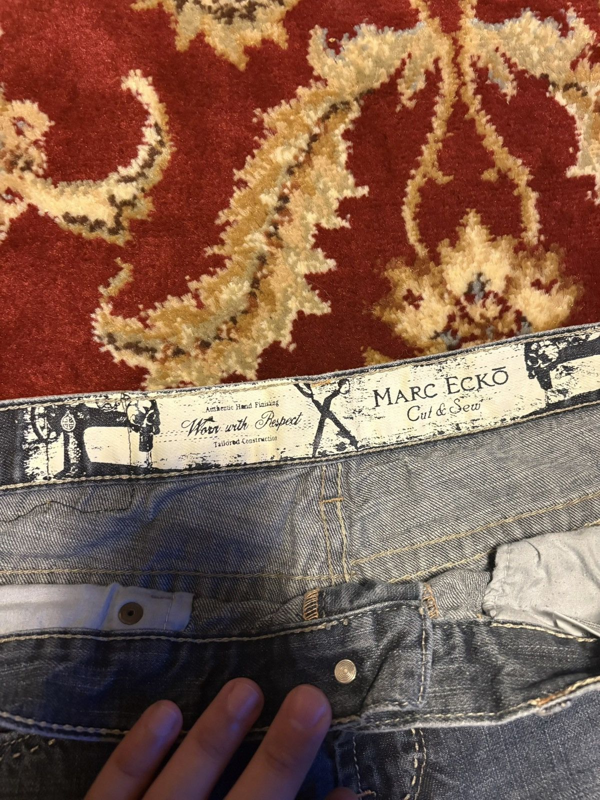 Marc Ecko Light Wash Marc Ecko Straight Leg Jeans Size US 34 / EU 50 - 4 Thumbnail