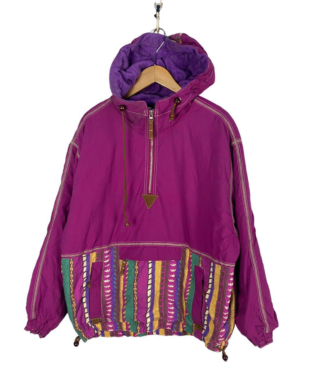 image of Lanatura Spellout Anorak Hoodie Jacket By Goldwin, Men's (Size Large)