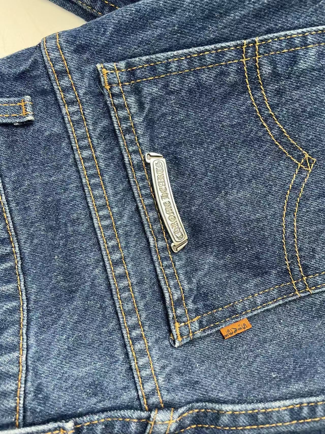 Chrome Hearts Chrome Hearts Levi's 517 Black Cross Patch Jeans Size 29" - 10 Thumbnail